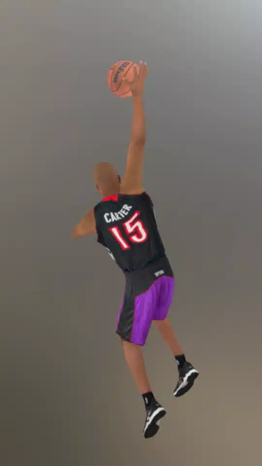 Example of a flare dunk animation for Dunk Champion.