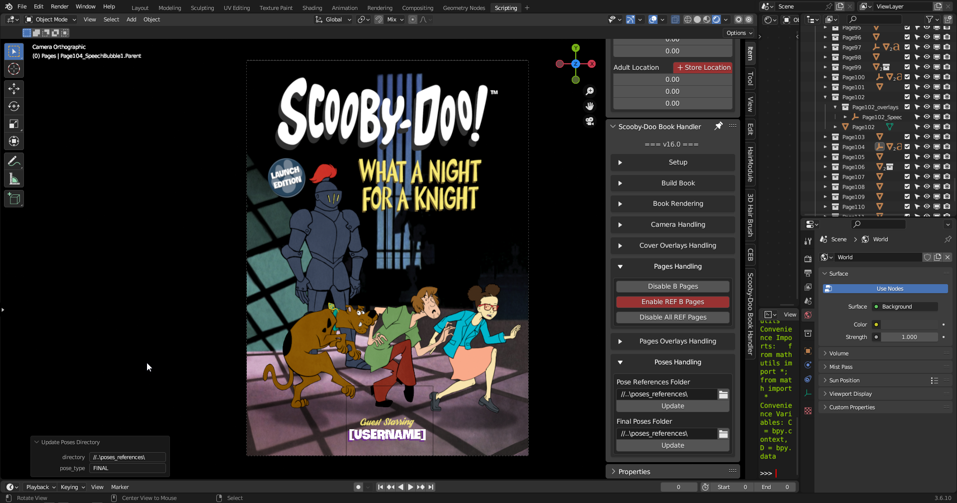 Scooby-Doo Character Studio Groove Jones book handler.