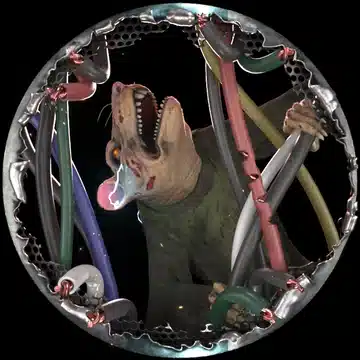 Mutant Sewer Rat electric VFX in Blender.