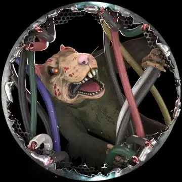 Mutant Sewer Rat procedural cable system in Blender.