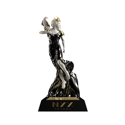 Spirit Halloween Times Square NYX MarCom Grand Advertising Billboard award badge.